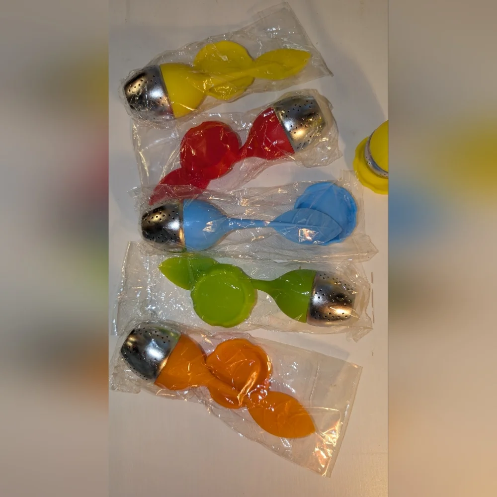 Colorful Leaf Tea Infusers 5set - Picture 2 of 4